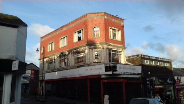 EYESORE: The dilapidated building in Caerphilly town
