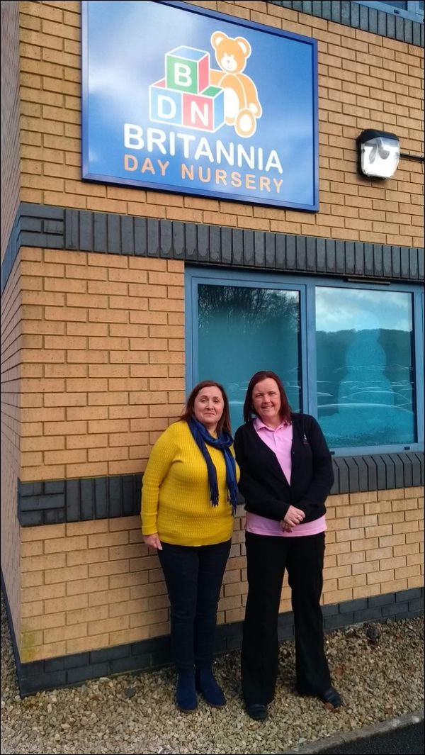 Lyn Bourne and Cindy Baghurst, owners of Britannia Day Nursery