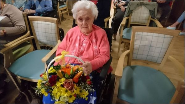 CELEBRATION: Abertridwr resident Doris Jones