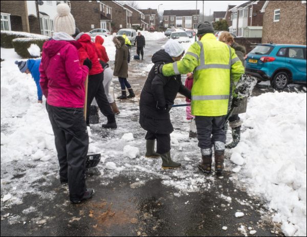 Residents of Penmaen Close in Cefn Hengoed