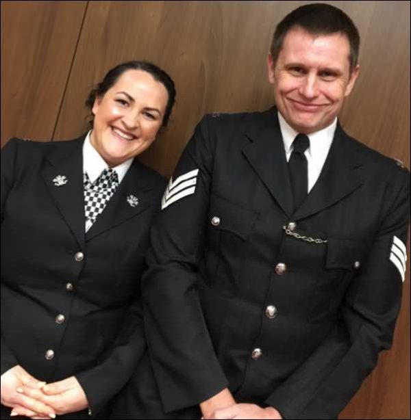 HONOURED: PC Fortt and Sgt Pursey were both commended for their bravery