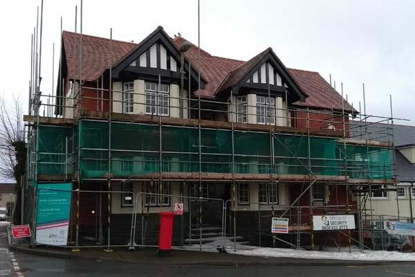 The Oakdale Hotel is undergoing a redevelopment to turn it into flats