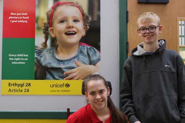 Trinity Fields' head girl Tilly Doman and head boy Luke Pickard