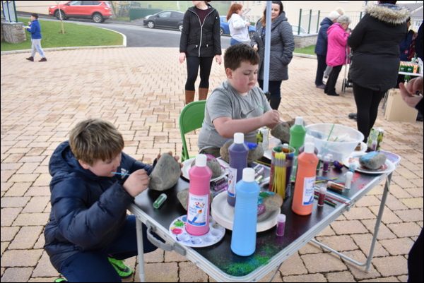 ROCKING: Residents on the Rowan Place estate in Rhymney decorated and hid rocks for others to find