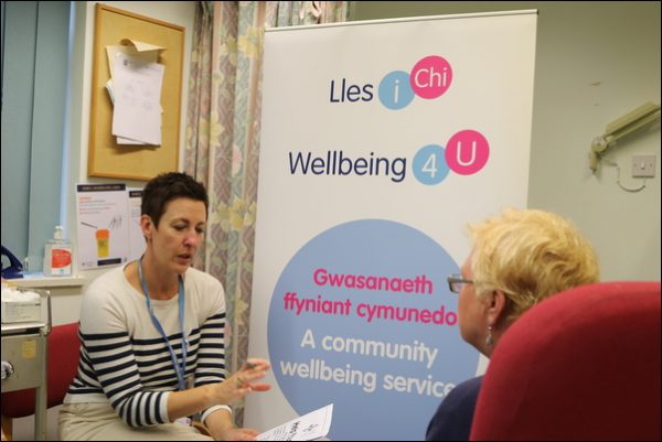 Senior Wellbeing Co-ordinator Alyson Vorres at an appointment
