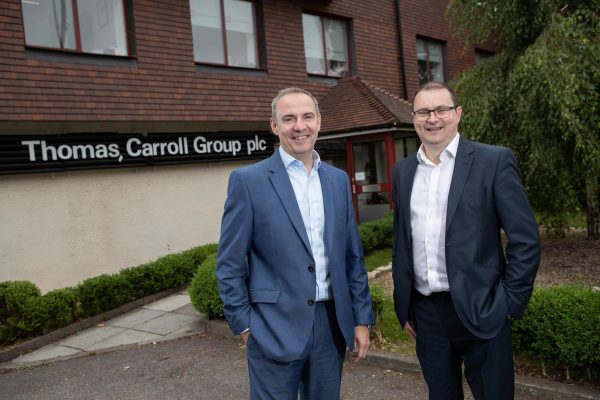 AMBITION: CEO Rhys Thomas, left, with Gareth Cotty