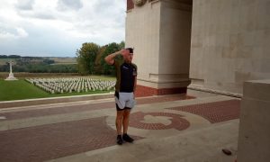 GONE BUT NOT FORGOTTEN: Stephen Davies pays his respects