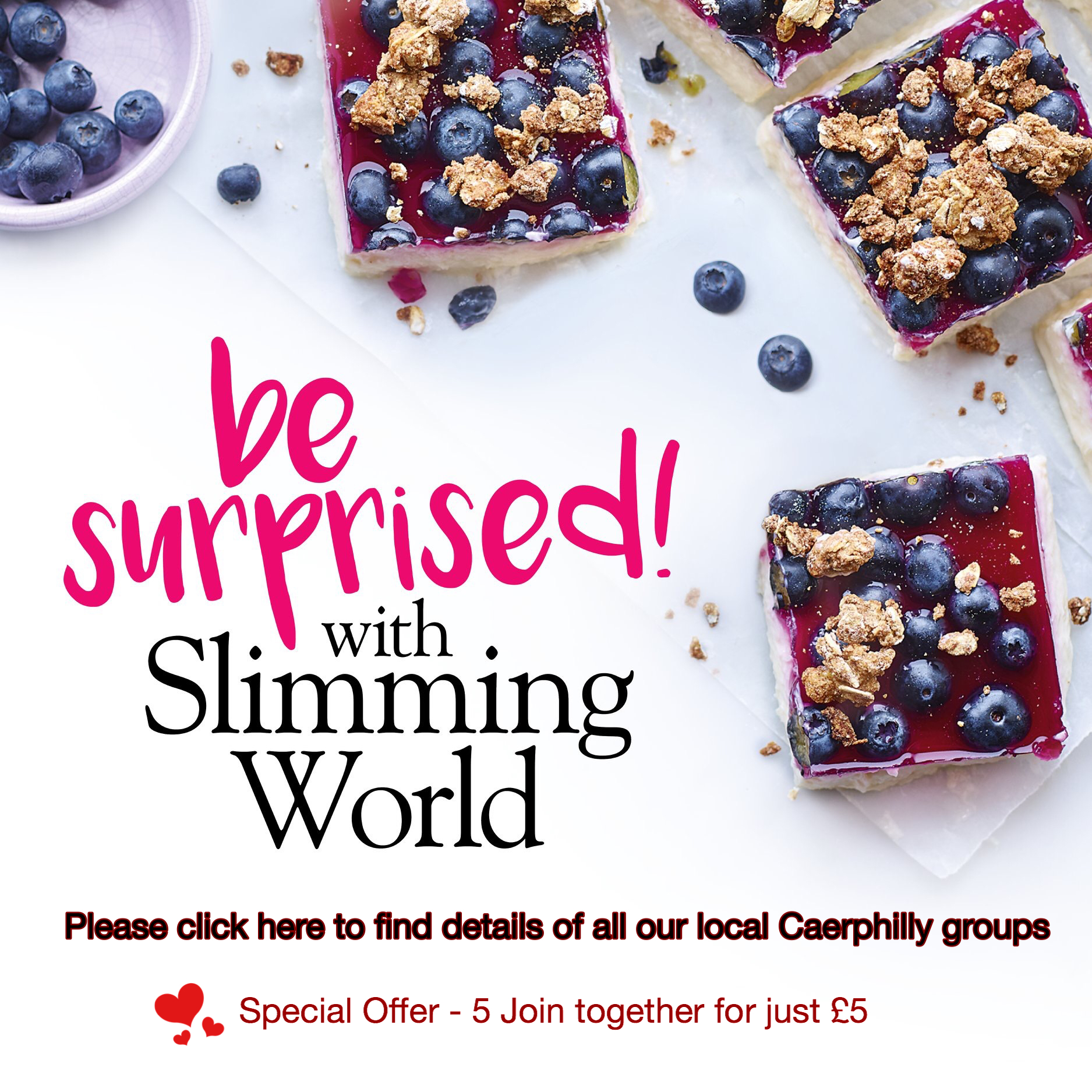Where to find Slimming World groups in Caerphilly County Borough