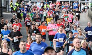 Runners taking part in the Caerphilly 10k