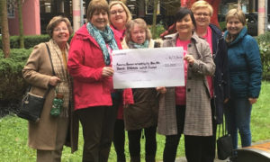 Volunteers at the Friends of ABUHB Breast Unit