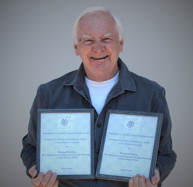 Bernard Jones scooped two prizes at the America's Reader Views Literary Awards