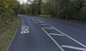 The B4251 between Ynysddu and Wyllie