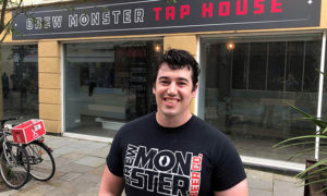 Brew Monster managing director Glenn White outside their Cardiff bar