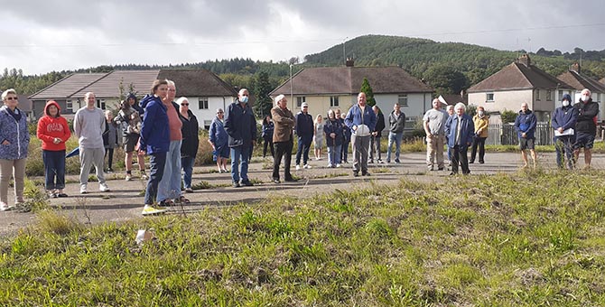 Pontymister residents met up to discuss the plans