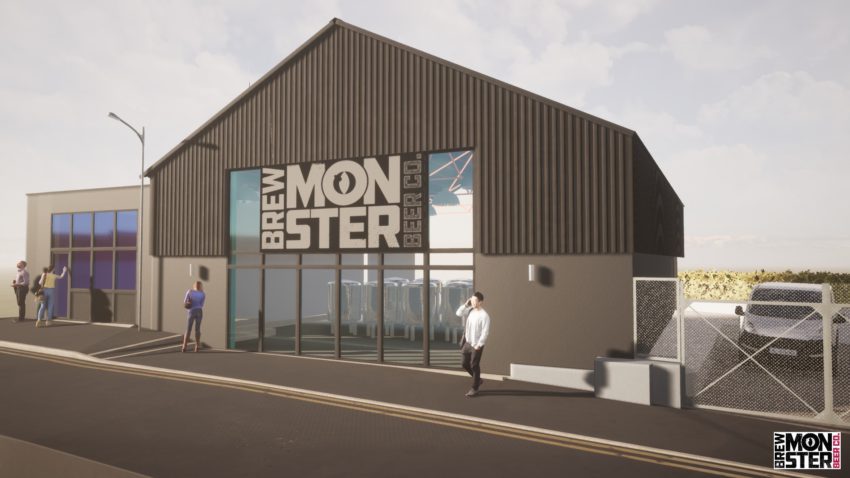 An artist's impression of what Brew Monster's potential new bar and brewery could look like