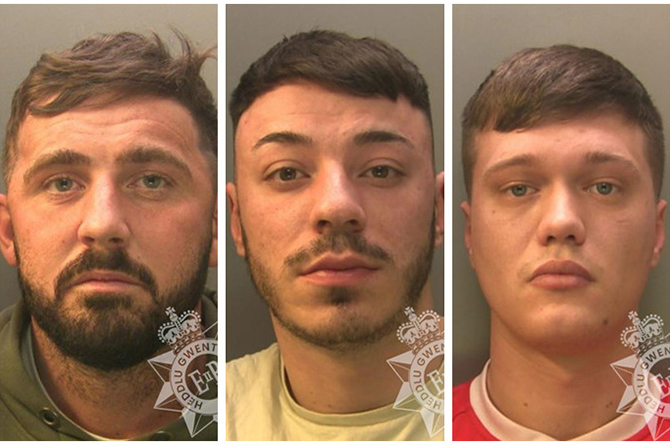 From left: James Hallett, William Davies and Zac Marchetti-Rees