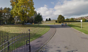 A mobile coronavirus testing unit is being set up at Penyrheol Park