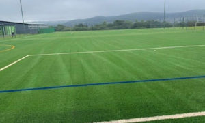 The new 3G pitch at St Cenydd Comprehensive School