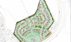 Original plans for the development on greenfield land in Cwmgelli, Blackwood