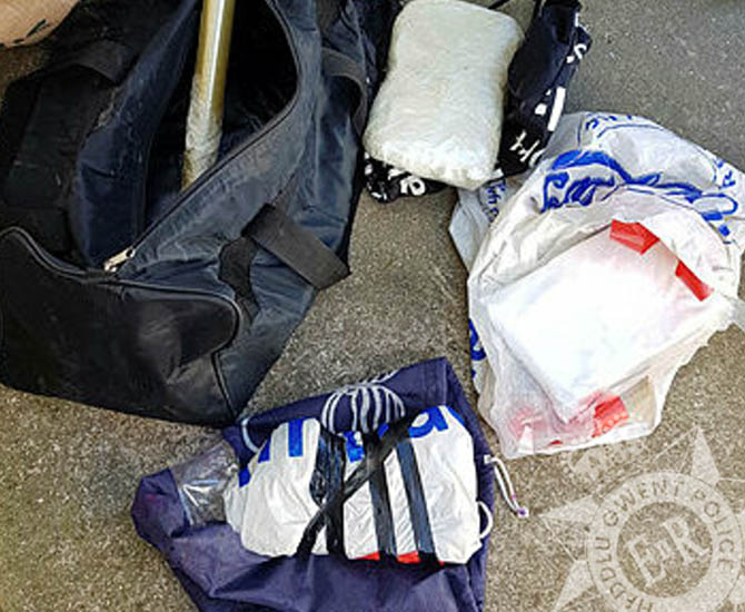Amphetamine seized by police during the raid