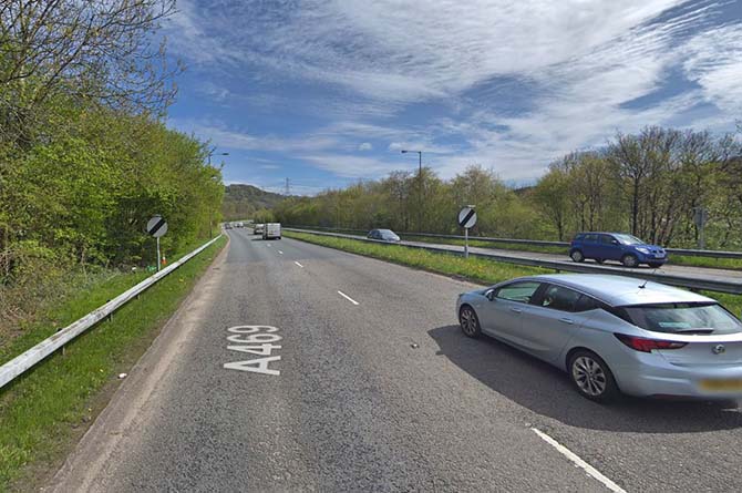 The A469 between Ystrad Mynach and Llanbradach
