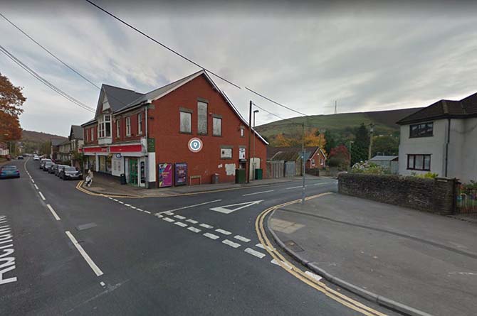 The incident happened on Aberfawr Road, Abertridwr