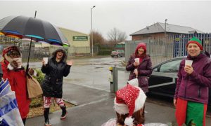 A sponsored walk was held to raise money for Marie Curie