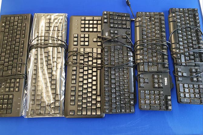 Keyboards donated to Bedwas High School