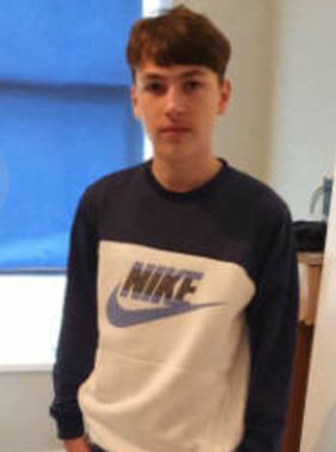 Lewys Lintern,16, has been reported missing