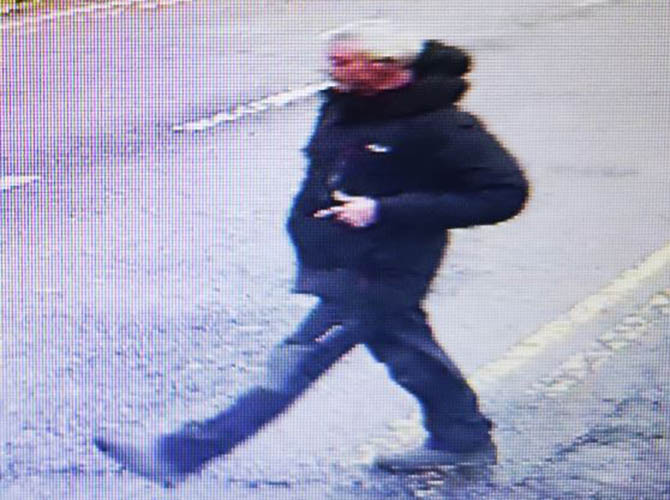 A CCTV image of missing Blackwood man Stephen James, 49