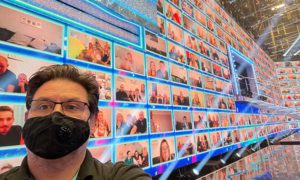 Kinetic Pixel CEO Craig Hann with the Virtual Interactive Audience on Ant and Dec's Saturday Night Takeaway