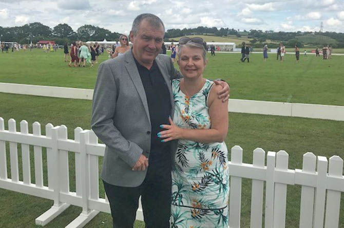 Kirsty Henderson with husband Phil