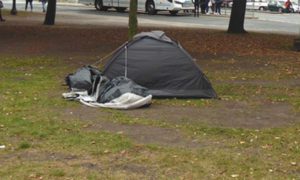 homeless tent