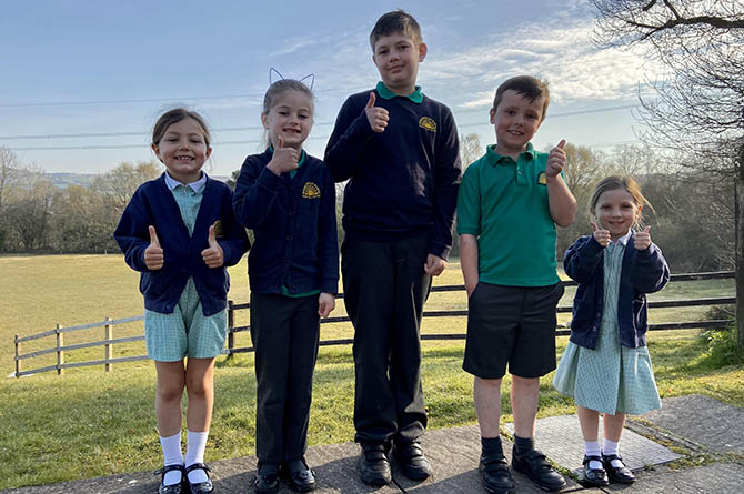 Rhydri Primary School pupils