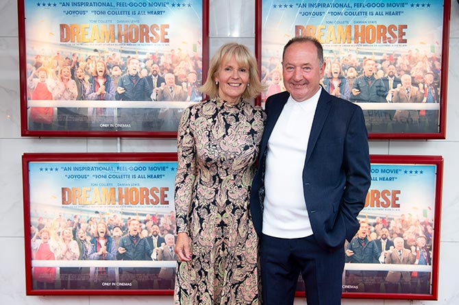 Angela and Howard Davies at the premiere of Dream Horse at Blackwood's Maxime Cinema