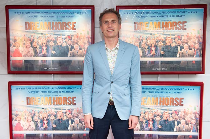 Dream Horse director Euros Lyn at the film's premiere at Blackwood's Maxime Cinema