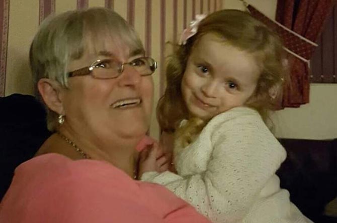 Rosemarie McDuff with her granddaughter Abigail