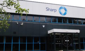 The Sharp factory on Heads of the Valley Industrial Estate, Rhymney