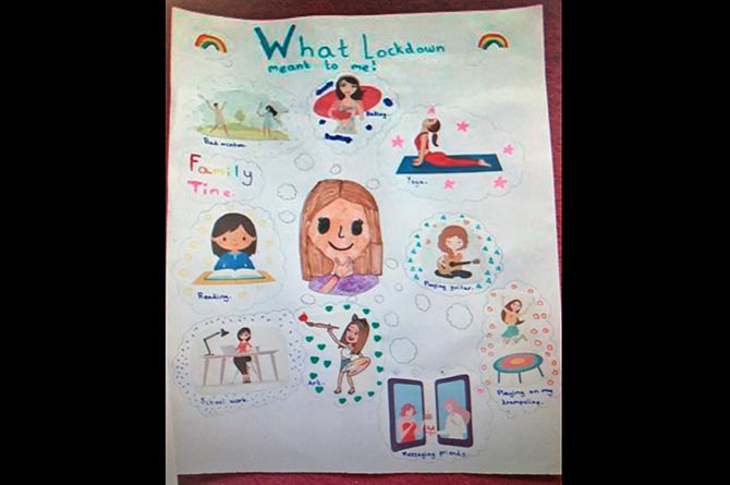 Artwork included in the time capsule put together by Caerphilly Youth Forum