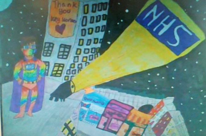 Artwork included in the time capsule put together by Caerphilly Youth Forum
