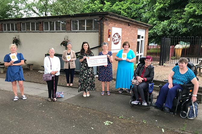 From left: Angela Harney; Joan Warburton; Diana Parsons; Lucia Osmond of Maggie's; Rhianwen Mills; Jenny Lewis; Sherrall Morris; Sonia Jones