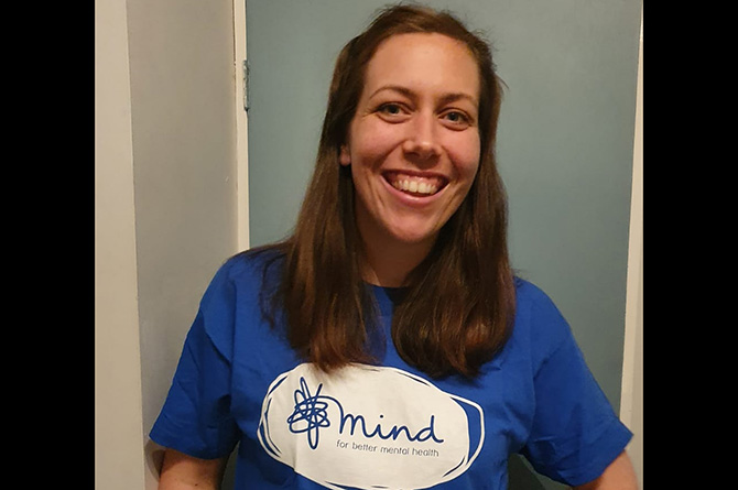 Beth Ballam, from Risca, is hoping to raise £5,000 for Mind