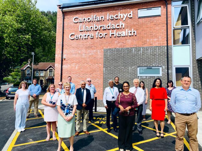 The project team for the Llanbradach Centre for Health