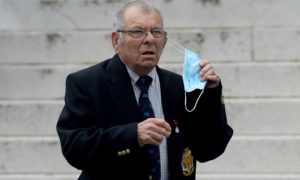 William Anderson, 81, outside Cardiff Crown Court