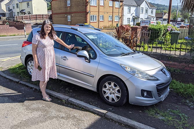 Eileen Abako wants to continue parking near her home in Trethomas, but the council has other ideas