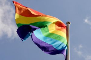LGBT Pride flag stock image