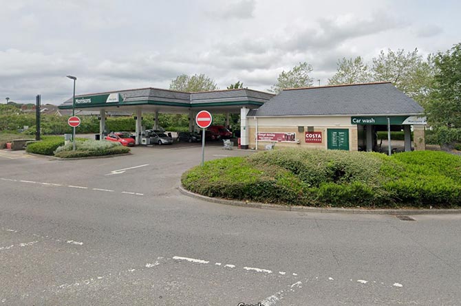 Morrisons petrol station in Caerphilly