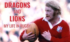 The front cover of Welsh rugby legend Steve Fenwick's new autobiography
