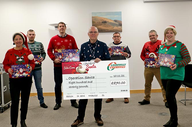 The council's cabinet donated £870 towards the Operation Santa appeal.