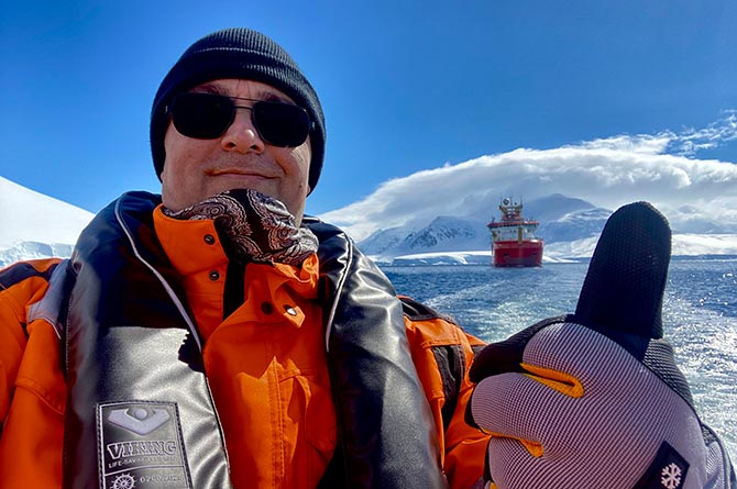 Steve Carpenter is spending Christmas 13,000km away in Antarctica